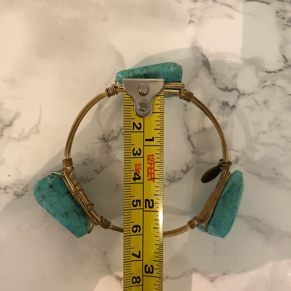 Bourbon and Bowties turquoise bangle bracelet - Picture 5 of 5